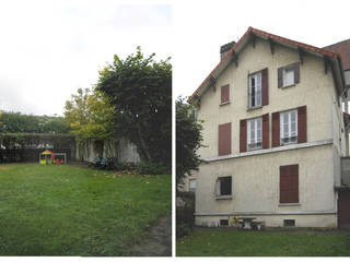 Sannois, legarrec-architectures legarrec-architectures Salle à manger moderne Bois Effet bois