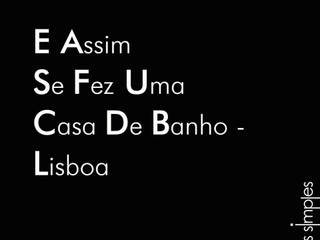 Projecto para uma casa de banho / Bathroom plan, Linhas Simples Linhas Simples Banheiros modernos