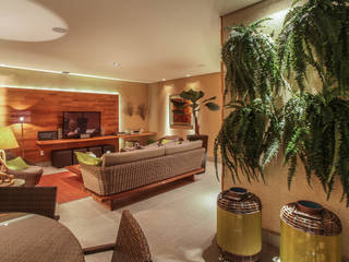 Residência VV, fatto arquitetura fatto arquitetura Rustic style living room
