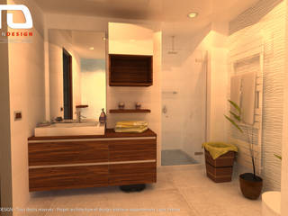 Baño principal JEREMY TRON DESIGN - Evolution Architecture, Design & Communication Studio Baños modernos Cerámico