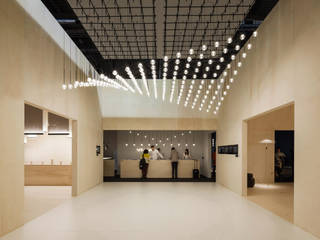 Vibia Algorithm, gotas mágicas de luz, iLamparas.com iLamparas.com ห้องนั่งเล่น