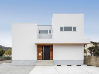 姫路市広畑区の家, 中村建築研究室 エヌラボ（n-lab） 中村建築研究室 エヌラボ（n-lab） Modern houses Wood White