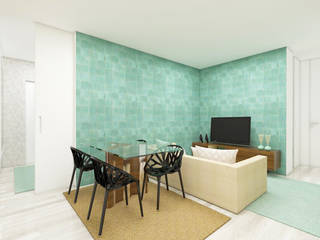 T1 - Braga , Analupe Arquitectura Analupe Arquitectura Minimalist living room