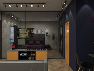 MaxHaus1, Studio Escala Arquitetura e Interiores Studio Escala Arquitetura e Interiores Ruang Keluarga Modern