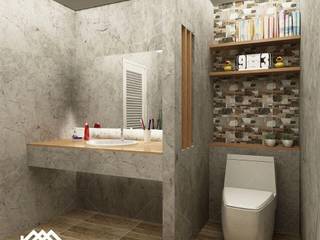 Water closet : #ห้องน้ำ IWC-01, PRAWLAND PRAWLAND Jardín interior Hormigón