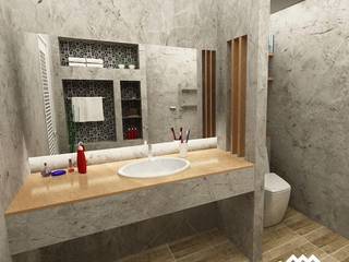 Water closet : #ห้องน้ำ IWC-01, PRAWLAND PRAWLAND Interior garden Concrete