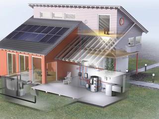 Fotovoltaico e pompa di calore: ecco come abbattere i costi energetici, Tucommit Tucommit Classic style houses