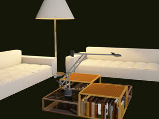 SCACCO, FDR architetti -francesco e danilo reale FDR architetti -francesco e danilo reale Living room Wood Wood effect