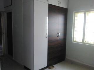 Interiors for 3 BHK apartment, BYOD Dezigns BYOD Dezigns Minimalist bedroom Plywood