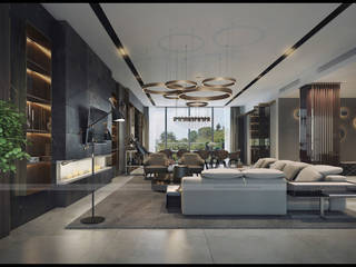 Ciputra Villa, Công ty CP Kiến trúc và Đầu tư Xây dựng Hà Nội A&More Công ty CP Kiến trúc và Đầu tư Xây dựng Hà Nội A&More Living room