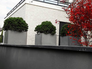 Donice betonowe, zewnętrzne, wykonane na wymiar, Artis Visio Artis Visio Varandas, alpendres e terraços modernos Concreto