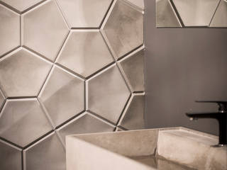 Beton dekoracyjny- Pracownia Smaku Joanny Kleser w Katowicach., Artis Visio Artis Visio Modern style bathrooms Concrete