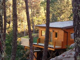 RUSTICASA | Casa suspensa | Monção, RUSTICASA RUSTICASA Holzhaus Massivholz Mehrfarbig