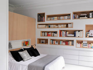Apartment XI, STUDIO RAZAVI ARCHITECTURE STUDIO RAZAVI ARCHITECTURE Modern style bedroom