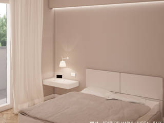 Villa Toscana, ARCHITETTURE & DESIGN ARCHITETTURE & DESIGN Camera da letto moderna