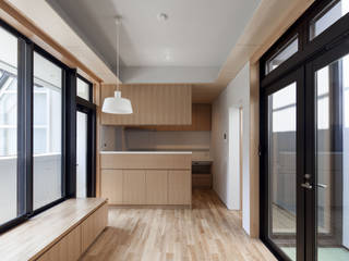 六本木の庫裡, abanba inc. abanba inc. Modern kitchen Wood Wood effect