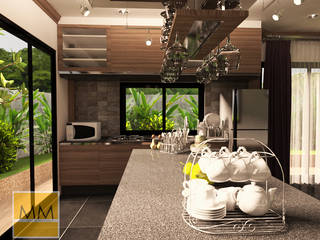 งาน renovate ห้องครัว, MM design & development MM design & development Ogród wewnętrzny