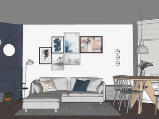 Interior Styling Amsterdam, MEL interiors MEL interiors Ruang Keluarga Gaya Skandinavia