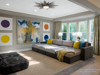 Pasquale Design | Tampa, FL, Chibi Moku Architectural Films Chibi Moku Architectural Films Modern living room Concrete Multicolored