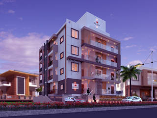 RESIDENTIAL APARTMENT , DESIGN CREATION I DESIGN CREATION I Rumah Modern