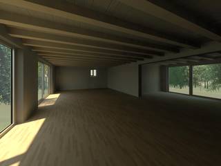 BIM & RENDER, Cericola Ingegneri Cericola Ingegneri Soggiorno moderno Legno Effetto legno