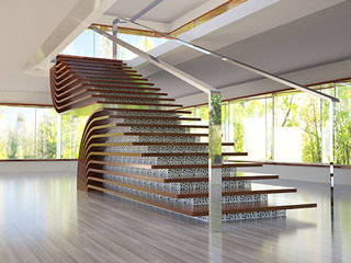 Reel Stair, TheeAe Architects TheeAe Architects Escaleras