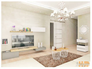 Soggiorno contemporaneo con toni caldi , House Design Arredamenti House Design Arredamenti Salon moderne