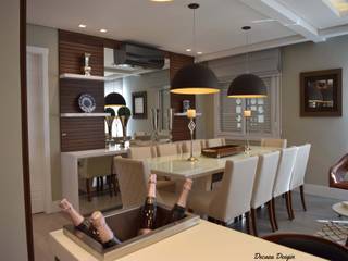 Sala de Jantar Moderna e Despojada, DecaZa Design DecaZa Design Modern dining room