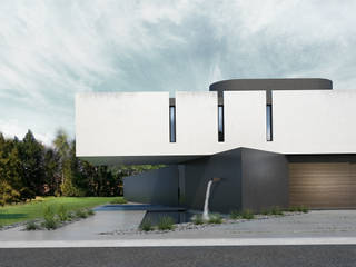 CASA PATRICIOS, Proa Arquitectura Proa Arquitectura Minimalistyczna sypialnia Wzmocniony beton Biały