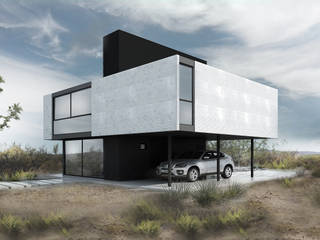 CASA M, Proa Arquitectura Proa Arquitectura Phòng ngủ phong cách tối giản Kim loại White