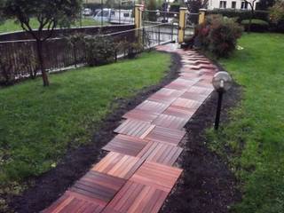 Pavimento in legno per esterno - vialetto d'accesso, ONLYWOOD ONLYWOOD Asiatischer Garten