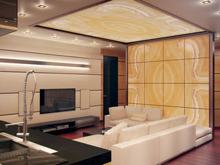 Апартаменты «VIP КАЮТА» , ART Studio Design & Construction ART Studio Design & Construction Mediterranean style living room