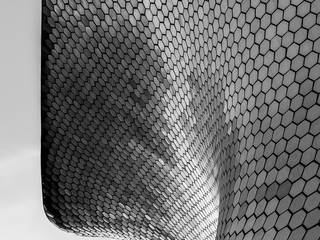 Museo Soumaya fotografia arquitectonica Ciudad de Mexico, Mambo agencia creativa Mambo agencia creativa Commercial spaces میٹل