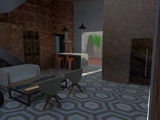 CASONA COLÓN / SIGLO XVIII, M Ballesteros Interiorismo M Ballesteros Interiorismo Eclectic style media room Bricks