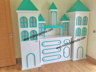 Mobilyadamoda Özel Tasarımı Kuleli Bebek Odası, MOBİLYADA MODA MOBİLYADA MODA Modern nursery/kids room Wood Wood effect