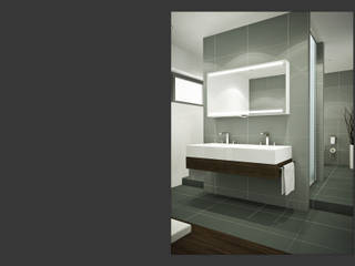 Bad 2, Schucker | Krumm Innenarchitektur Schucker | Krumm Innenarchitektur Modern bathroom