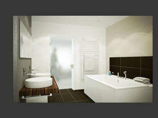 Bad 3, Schucker | Krumm Innenarchitektur Schucker | Krumm Innenarchitektur Modern bathroom