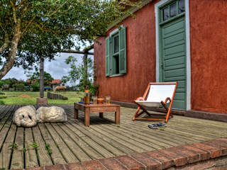 Fazenda Palmares - Ampliação, CABRAL Arquitetos CABRAL Arquitetos منازل خشب نقي Multicolored