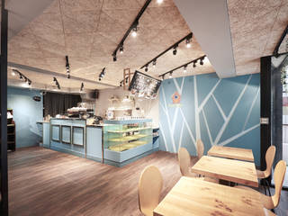 BooGoo Cafe'_「巢」。, 有偶設計 YOO Design 有偶設計 YOO Design Powierzchnie komercyjne