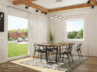 Дизайн интерьера коттеджа в пос.Нагорное, Best Home Best Home Scandinavian style dining room
