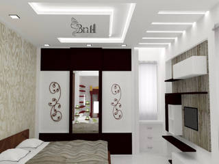 Residential Duplex Villa, BNH DESIGNERS BNH DESIGNERS Modern style bedroom