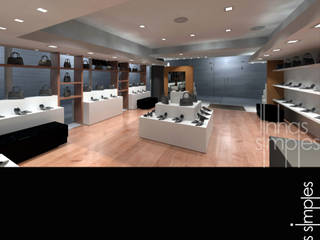 Espaço comercial em shopping / Store at shopping amll, Linhas Simples Linhas Simples Commercial spaces