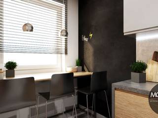 Projekt mieszkania w Krakowie, MONOstudio MONOstudio Modern style kitchen