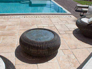 Traverti Pavement, Fabistone Fabistone Piscinas de estilo mediterráneo