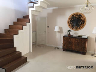Italy - Todi - Resin floor, BioMalta, Marcello Gavioli Marcello Gavioli Modern corridor, hallway & stairs