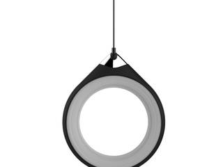 LED Pendelleuchte COMPASS, LIGHTART24.DE LIGHTART24.DE Salas de estar modernas Sintético Castanho