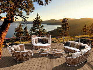 Divani per esterno , Sun Moon Sun Moon Modern Garden Synthetic Brown Furniture