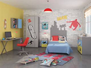 Dormitorio juvenil chico Skate Urban, lo quiero en mi casa lo quiero en mi casa Dormitorios modernos: Ideas, imágenes y decoración