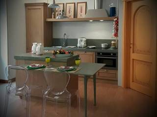 CUCINA COUNTRY MODERN, GIRANINTERNI GIRANINTERNI Moderne keukens Hout Hout