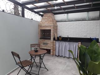 Churrasqueira + Lazer, Q2 Arquitetura Q2 Arquitetura Modern Terrace